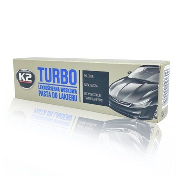 Легкая абразивная паста для полировки лакокрасочных покрытий K2 Turbo Tempo для удаления царапин