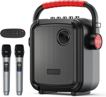 Bluetooth głośnik przenośny TONOR Karaoke PartyBox z 2 mikrofonami bezprzew