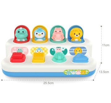 ОБРАЗОВАТЕЛЬНАЯ ИНТЕРАКТИВНАЯ ИГРУШКА POP UP РАЗНООБРАЗНЫЕ ЖИВОТНЫЕ ВУПИ