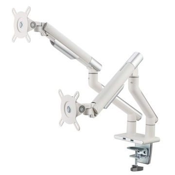 UNIWERSALNY OBROTOWY BIURKOWY UCHWYT NA 2 MONITORY LED LCD 17-32 CALI USB