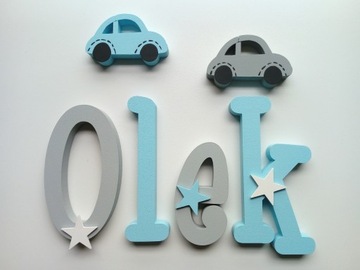 3D НАСТЕННЫЕ БУКВЫ 20 СМ, 4-буквенное ИМЯ РЕБЕНКА