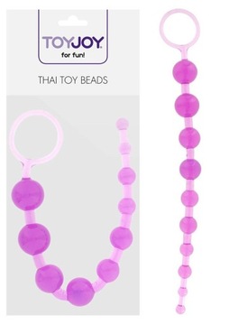 KULKI FIOLETOWE ANALNE ŻELOWE THAI TOY BEADS