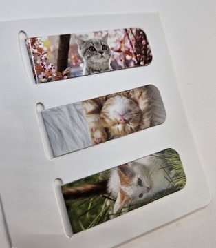 Магнитная закладка с изображением кота, набор из 3 шт.