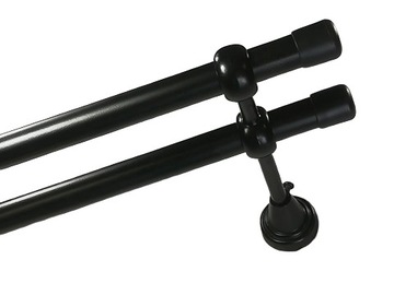 KARNISZ MODERN METAL PODWÓJNY FI 19+19, 280 CM