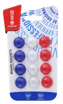 MemoBe Magnesy kolorowe do tablic 12 sztuk 20 mm