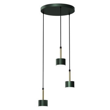 Milagro Lampa wisząca ARENA GREEN/GOLD 3xGX53 karton zast