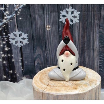 РОЖДЕСТВЕНСКИЙ ОРНАМЕНТ РОЖДЕСТВЕНСКИЙ СВЕТИЛЬНИК ФИГУРКА САНТА ДЖОГАЛЕД 20,5 СМ