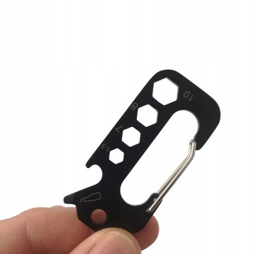 BRELOK KARABIŃCZYK MULTITOOL PRZEŻYCIA EDC KLUCZE