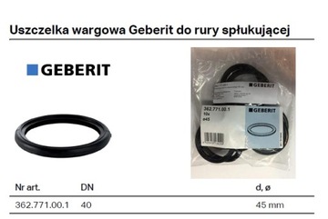 ПРОКЛАДКА ВЫХОДНОЙ ТРУБЫ GEBERIT, FRASE, ОРИГИНАЛ