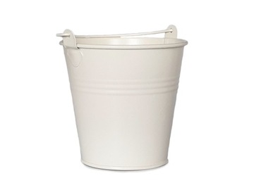 kremowa DONICZKA OSŁONKA WIADERKO OCYNK 13 cm