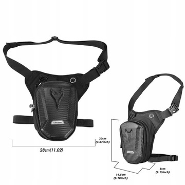 Saszetka Torba Motocyklowa-Rowerowa na Udo Biodro Wodoodporna