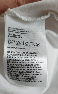 Белый топ для кормления H&M MAMA XS