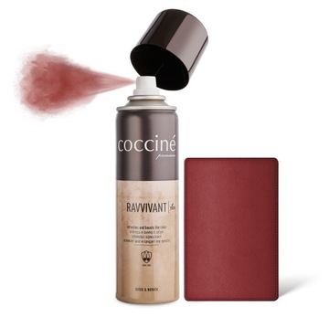Farba do Butów Skórzanych Zamszu i Nubuku Coccine Ravvivant 250 ml Bordowy