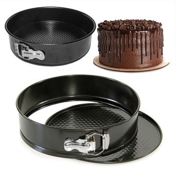 Tortownica Okrągła Forma Metalowa do Pieczenia Ciast Tortów 26 cm non-stick
