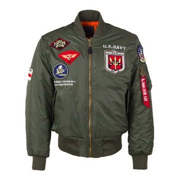 2023 winter top gun bomber flight jacket varsity t