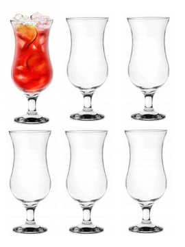 ZESTAW 6SZT KIELISZKÓW KOKTAJLOWYCH DRINKÓW 420ML