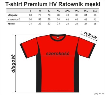 KOSZULKA BAWEŁNIANA ODBLASK RATOWNICTWO MEDYCZNE