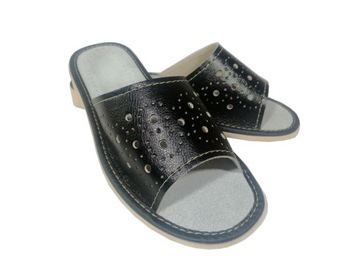 Кожаные ТАПОЧКИ, дешевые домашние тапочки, тапочки