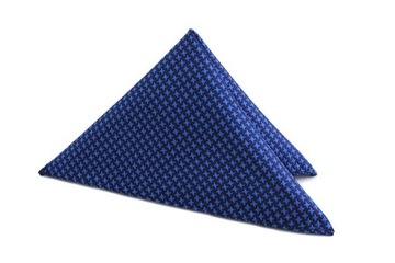 НАБОР С ГАЛСТУКОМ-БАБОЧКОЙ И КАРМАНОМ Квадратной формы СИНИЕ