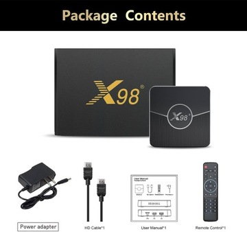 X98 Plus Amlogic S905W2 Android 11.0 TV Box RAM 4GB ROM 32GB WiFi 2.4G/5.8G