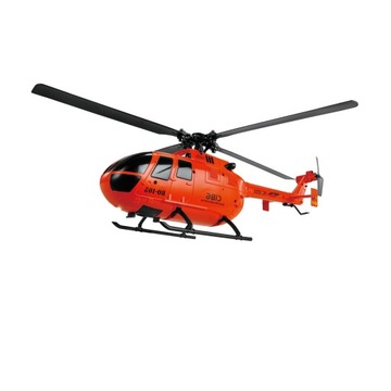 4-kanałowy helikopter RC ze światłem LED i pilotem w kolorze pomarańczowym