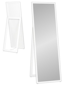 LUSTRO STOJĄCE WĄSKA RAMA PREMIUM 170x50 BIAŁA