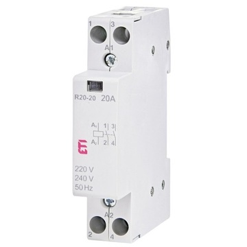 Stycznik mod. 20A R 20-20 230V (2NO) 002461210 ETI