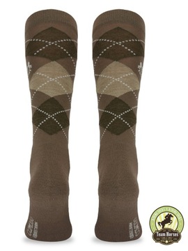 Носки до колена, шерсть мериноса, ромбы, 39-42 09 SJPW