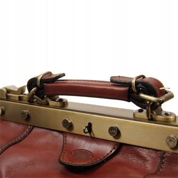 KUFEREK LEKARSKI SKÓRA PRESTIŻOWA TORBA SKÓRZANA