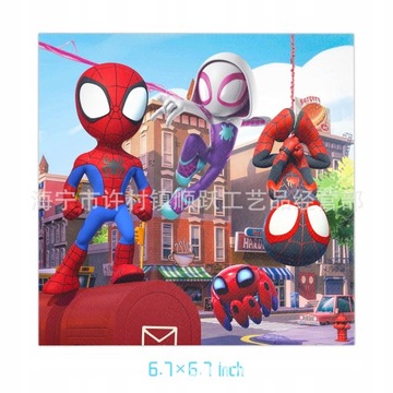 Spider-Man Tematyczny zestaw zastawy urodzinowej