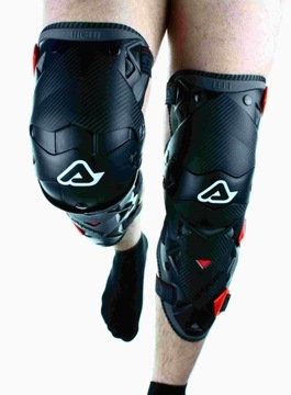 OCHRANIACZE KOLAN NAKOLANNIKI MOTOCYKLOWE ACERBIS EVO 3.0 BLACK RED