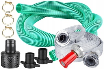 СОСТАВ ВОДЯНОГО НАСОСА МОТОРНЫЙ НАСОС 2 ДЮЙМА + ШЛАНГИ + ГЕНЕРАТОРНАЯ УСТАНОВКА ЭФФЕКТИВНАЯ МОЩНОСТЬ