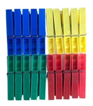 Klamerki spinacze do prania 20 sztuk 72 mm mocne