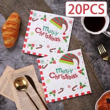 Столовая бумага Одноразовая посуда Декоративная посуда Коктейльная рождественская шляпа