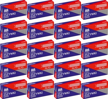 Zszywki Grand nr10 1000szt srebrny x20