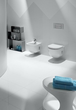 БЕЛОЕ ПОДВЕСНОЕ БИДЕ ROCA MERIDIAN-N COMPACTO