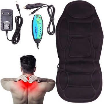 Mata SAMOCHODOWA PODGRZEWANA + Pilot AUTO KRZESŁO FOTEL MASAŻ MASUJĄCA