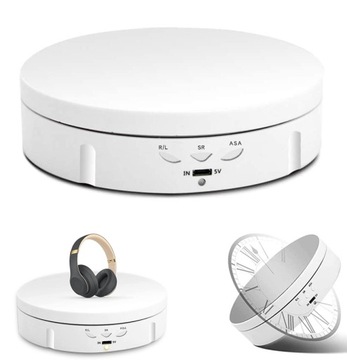 ЭЛЕКТРИЧЕСКИЙ ПОВОРОТНЫЙ СТОЛ USB 360° 138 мм