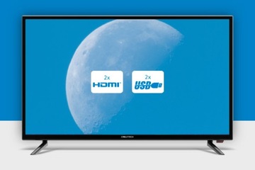 Телевизор Cabletech с диагональю 32 дюйма, HDMI, USB, DVB-T2, H.265, HEVC