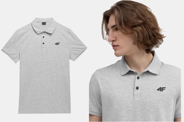 4F KOSZULKA MĘSKA POLO BAWEŁNIANA T-SHIRT