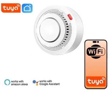 CZUJNIK DYMU OGNIA WIFI ALARM CZUJKA TUYA SMART LIFE ALEXA GOOGLE HOME