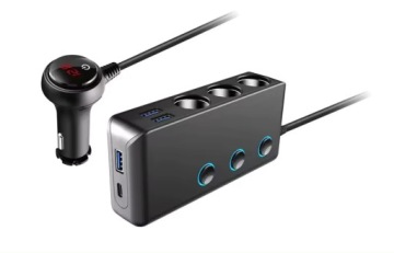 РАСПРЕДЕЛИТЕЛЬ ПРИЖИГАЛКА РАЗДЕЛИТЕЛЬ 12–24 В 3xUSB ЗАРЯДНОЕ УСТРОЙСТВО UBS-C PD