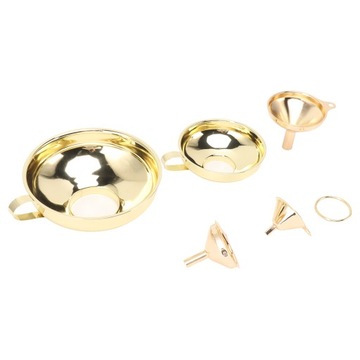 Zestaw lejek 5 szt. Zota ze stali nierdzewnej Gold Gold Cake Faet N2