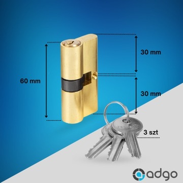 ZESTAW DO FURTKI BRAM BRAMY KLAMKA 90 BRĄZOWA ZAMEK 90/22 WKŁADKA 30/30