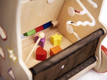 ПУШЕР ДЕРЕВЯННЫЕ ХОДКИ ОБРАЗОВАТЕЛЬНЫЙ КУБ 6 В 1