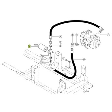 Фильтр гидравлический Claas 068959.0 MannFilter WD950/2