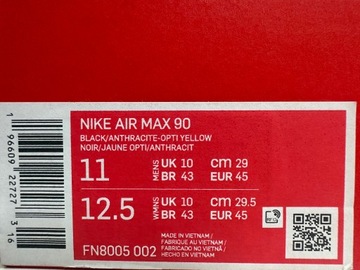 Buty Nike Air Max 90 rozmiar 45