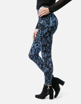 Legginsy Getry Spodnie Leginsy Damskie Leopard A17