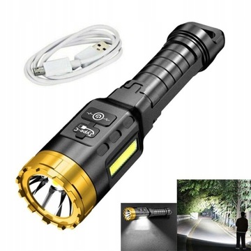 High power led flashlights Strong Lighting USB