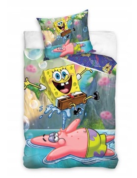 140x200 POŚCIEL MŁODZIEŻOWA SPONGE BOB PAN GĄBKA